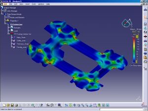Forming analysis in CATIA V5 using CATFORM