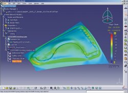 Forming simulation using CATSTAMP integrated in CATIA V5